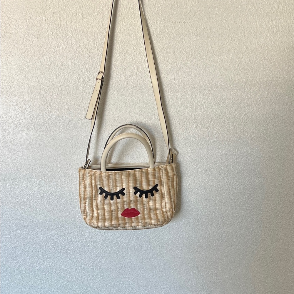 Circus by Sam Edelman Beige Face Design Crossbody Bag! So Cute! EUC